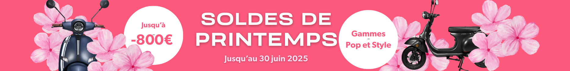 Promotion Scooter électrique Pink 2025 été